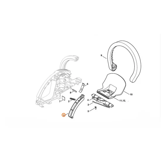 STIHL  Dźwignia włączająca 6010 792 8815